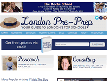 Tablet Screenshot of londonpreprep.com